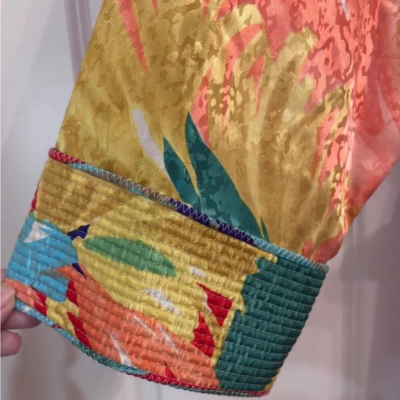 Vintage Mary McFadden for Neiman Marcus Floral Robe - Picture 5 of 7